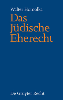 Hardcover Das Jüdische Eherecht [German] Book