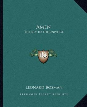 Paperback Amen: The Key to the Universe Book