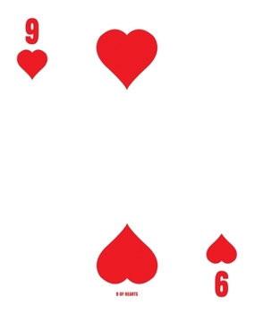 Paperback 9 Of Hearts: Poker Card 4x4 Graph Paper Notebook With .25" x .25" Squares For Work, Home Or School. 7.5 x 9.25 Notepad Journal For Book