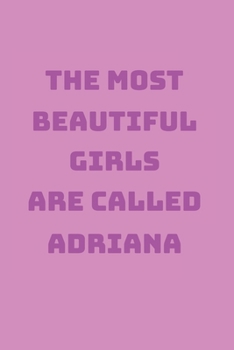 Paperback Adriana Girl Woman Notebook: Graph Paper Journal 6x9 - 120 Pages Book