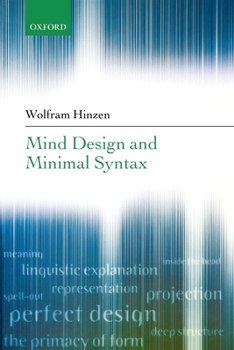 Paperback Mind Design and Minimal Syntax Book