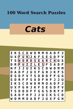 Paperback 100 Word Search Puzzles Cats Book
