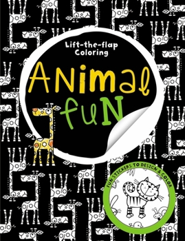 Paperback Lift-The-Flap Coloring Animal Fun Book