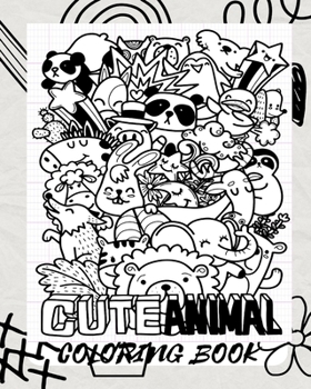 Paperback Coloring Books For Kids: Cute Animals Doodles: Awesome animals mandalas coloring book For Kids Aged 7+ Book