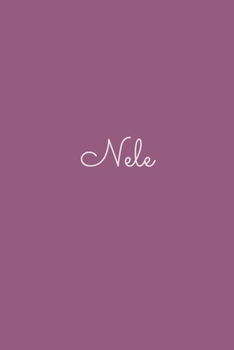 Nele: notebook with the name on the cover, elegant, discreet, official notebook for notes, dot grid notebook,