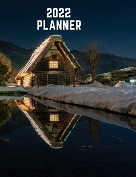 Paperback 2022 Planner: 100 Pages 8.5x11 in One Year Calendar With Birthdays Reminder, Important Dates, Weekly and Monthly Log, and Goals Book