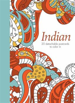 Paperback Indian: 20 Detachable Postcards to Color in Book