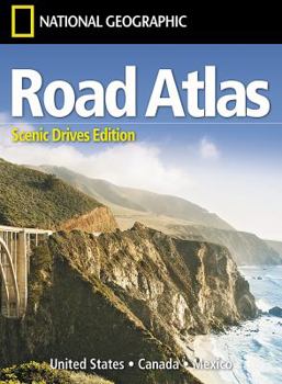 Paperback National Geographic Road Atlas 2024: Scenic Drives Edition [United States, Canada, Mexico] Book