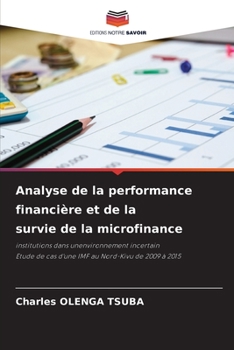 Paperback Analyse de la performance financière et de la survie de la microfinance [French] Book