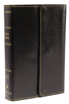 Imitation Leather KJV, Reference Bible, Compact, Large Print, Snapflap Leather-Look, Black, Red Letter Edition [Large Print] Book
