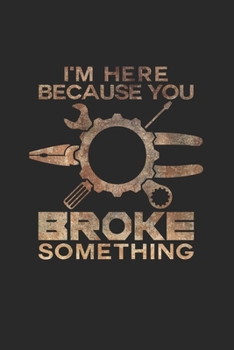 You broke something: 6x9 DIY | lined | ruled paper | notebook | notes