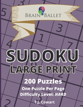 Paperback Brain Ballet Sudoku Large Print: 200 Puzzles [Large Print] Book