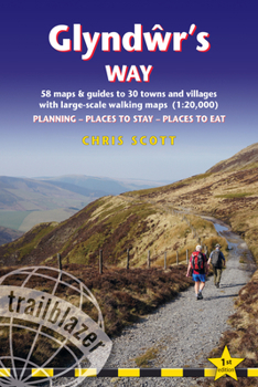 Paperback Glyndwr's Way: British Walking Guide: Planning, Places to Stay, Places to Eat; Includes 58 Large-Scale Walking Maps Book