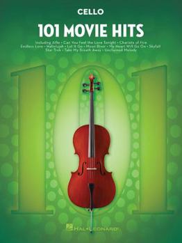 Paperback 101 Movie Hits for Cello Sheet Music Songbook Instrumental Folio for All Levels Includes My Heart Will Go On, Mission Impossible, Eye of the Tiger, an Book