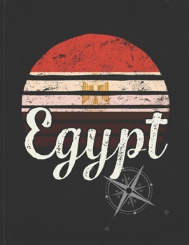 Egypt: Egyptian Vintage Flag Personalized Retro Gift Idea for Coworker Friend or Boss  2020 Calendar Daily Weekly Monthly Planner Organizer