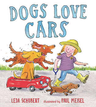 Hardcover Dogs Love Cars Book