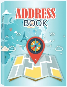 Paperback Address Book with Tabs: Large Print Address Books, A Personal Organizer for Addresses, Social Media Handles and Notes Book