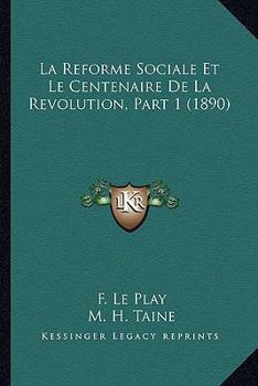 Paperback La Reforme Sociale Et Le Centenaire De La Revolution, Part 1 (1890) [French] Book
