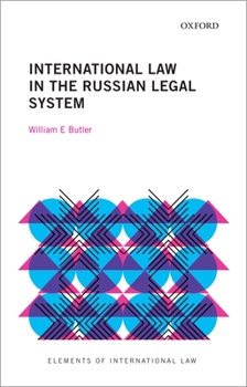 Paperback International Law in the Russian Legal System Book