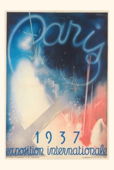 Paperback Vintage Journal Paris International Exposition Poster Book