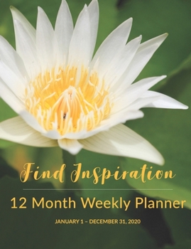 12 Month Weekly Planner: January 1 - December 31, 2020
