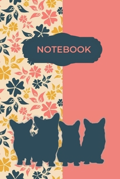 Paperback Notebook: Four Corgi Journal - A Corgi Owner Gift Book