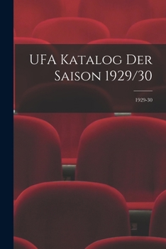Paperback UFA Katalog Der Saison 1929/30; 1929-30 Book