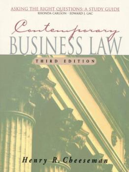 Paperback Contemporary Business Law: Asking the Right Questions Book