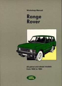 Paperback Range Rover Workshop Manual Book