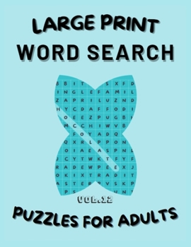 Word Search - Large Print: Puzzles for adults: Vol 12: word search book for adults/ large print/Puzzles book with solutions/ 8.5x11 in / 160 pages