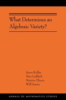 Paperback What Determines an Algebraic Variety? Book