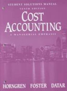 Paperback Cost Accounting: A Managerial Emphasis Book