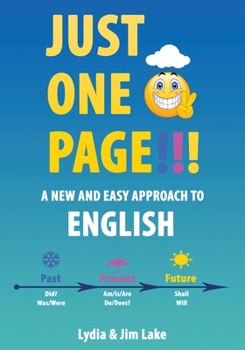 Paperback Just One Page!!!: A New and Easy Approach to English Book