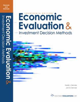 Hardcover Economic Evaluation & Investment Decision Methods Book