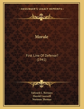 Paperback Morale: First Line Of Defense? (1941) Book