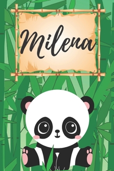 personalisiertes Notizbuch Panda / Malbuch / Kritzelbuch / Tagebuch / Journal / Notizheft / DIN A5 / Geschenke Milena: individuelles personalisiertes ... für Frauen und Männer. (German Edition)