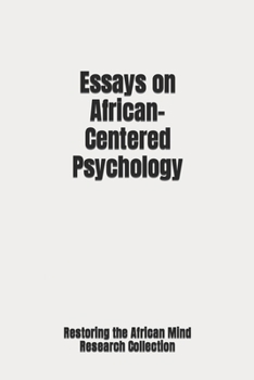 Paperback Essays on African-Centered Psychology Book