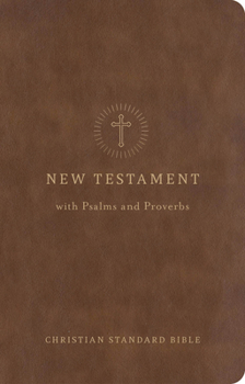 Imitation Leather CSB Pocket New Testament with Psalms and Proverbs, Easy-To-Read Optimal Type, Brown Leathertouch Book