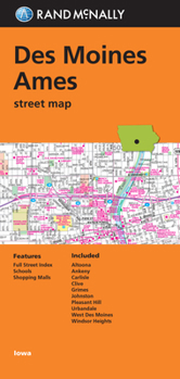 Map Des Moines Ames Iowa Street Fold Map: Demp Book