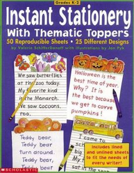 Paperback Instant Stationery With Thematic Toppers (Grades K-2) Book