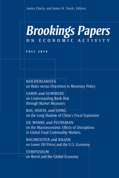 Paperback Brookings Papers on Economic Activity: Fall 2016 Book