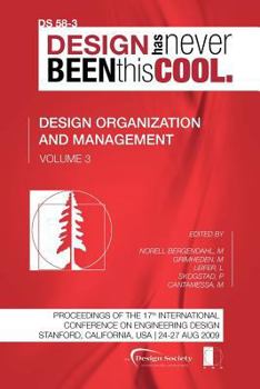 Proceedings Of Iced'09, Volume 3, Design Organization And Management