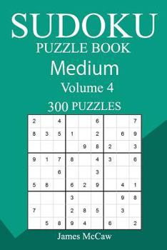 Paperback 300 Medium Sudoku Puzzle Book