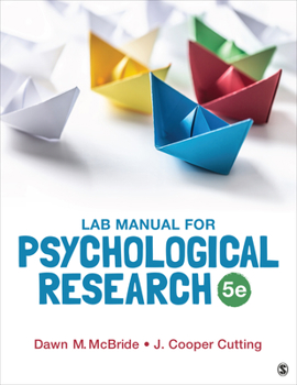 Paperback Lab Manual for Psychological Research Book