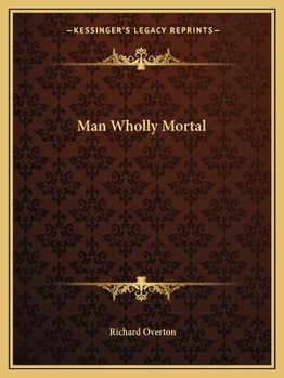 Paperback Man Wholly Mortal Book