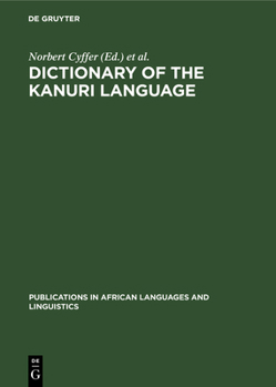 Hardcover Dictionary of the Kanuri Language Book
