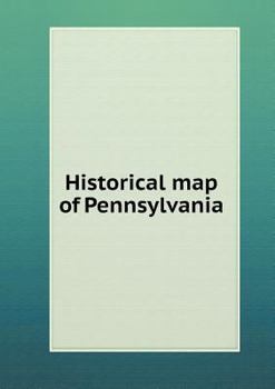 Paperback Historical map of Pennsylvania Book