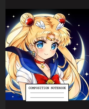 Notebook: Anime Japan Sailor Moon Soft Glossy Cover Graph Paper Pages Book 7.5 x 9.25 Inches 110 Pages