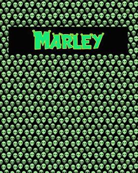 Paperback 120 Page Handwriting Practice Book with Green Alien Cover Marley: Primary Grades Handwriting Book