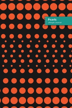 Paperback Pearls Lifestyle Journal, Blank Write-in Notebook, Dotted Lines, Wide Ruled, Size (A5) 6 x 9 In (Orange) Book